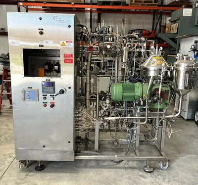Westfalia CSC 6-06-476 hydro-hermetic clarifier skid, 316L SS.