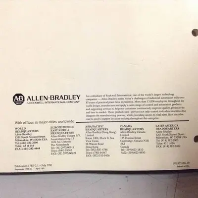USED ALLEN BRADLEY 1785-2.1
