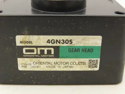 Oriental Motor 4GN30S Gearhead 30:1 Reducer Parallel Shaft Gearbox