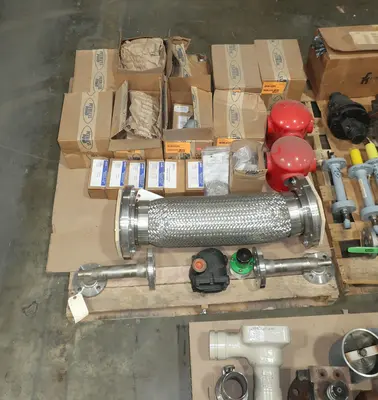 3 PALLETS OF ASSORTED VALVE REPLACEMENT PARTS