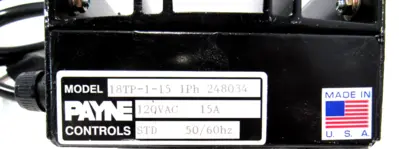 NEW PAYNE CONTROLS 18TP-1-15 VARIABLE TRANSFORMER 18TP115