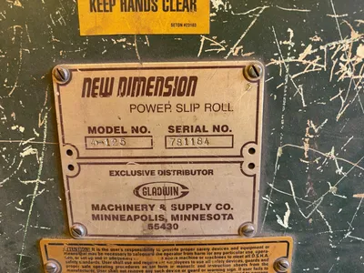 NEW DIMENSION 4-125 Plate Bending Rolls including Pinch | Demmler Machinery Inc. (2)