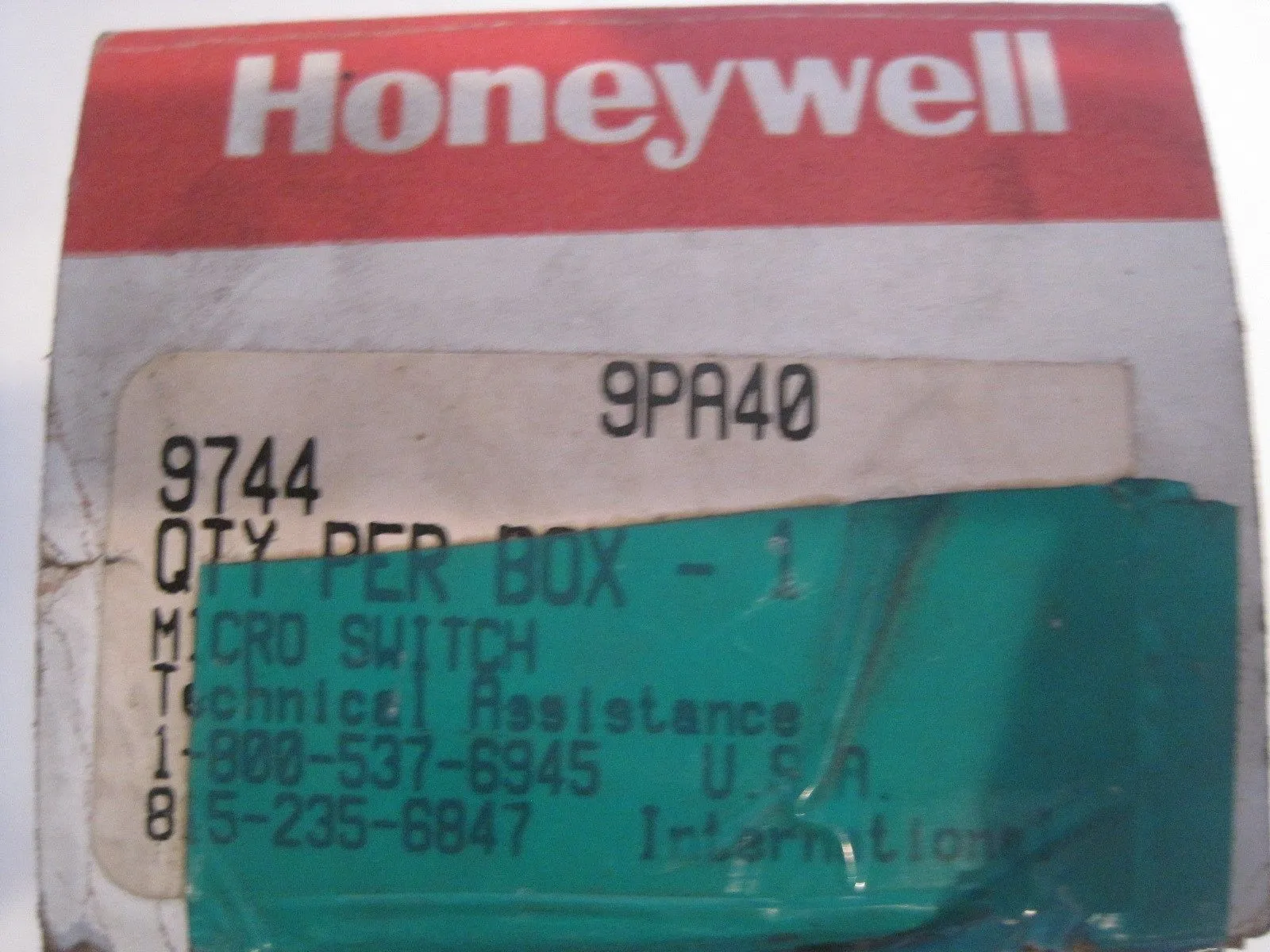NEW HONEYWELL 9PA40 MICROSWITCH