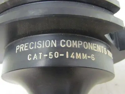 Precision Components Cat 50V-Flange 6" Extended Length End Mill Holder 14 mm
