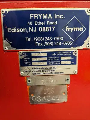 Used 1995 FRYMA MS18 MACHINE # M16738 Misc Electrical & Power Parts | ND Industrial Surplus #1211738