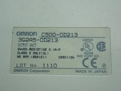 Used OMRON C5000D213 PLC Input & Output Ohio US | HGR 24 #907441