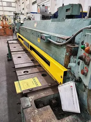 Used 1976 WYSONG 1038 Power Squaring Shears (Inch) Pennsylvania US | Hildebrand Machinery Co. #1481731