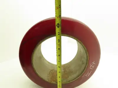 13"x 5-1/2"x 8" Press-On Forklift Tire Polyurethane Smooth Cushothane Red