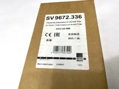 USED RITTAL FRONT TRIM PANEL BOTTOM FOR TS IP54 600X100MM