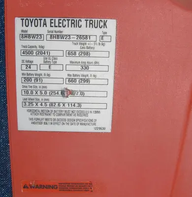 USED TOYOTA 8HBW23