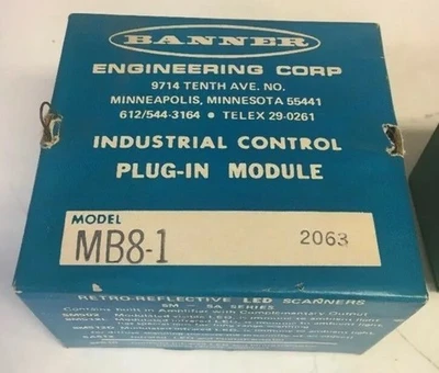 New | in-Stock Banner Engineering MB8-1 Input / Output Modules | J&J Industrial Supply #545018