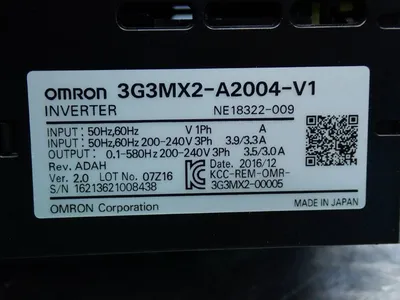 Used OMRON 3G3MX2A2004V1 Power Inverters | HGR 24 #747965