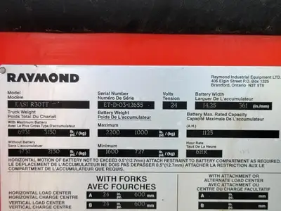 USED 2003 RAYMOND EASI R30TT
