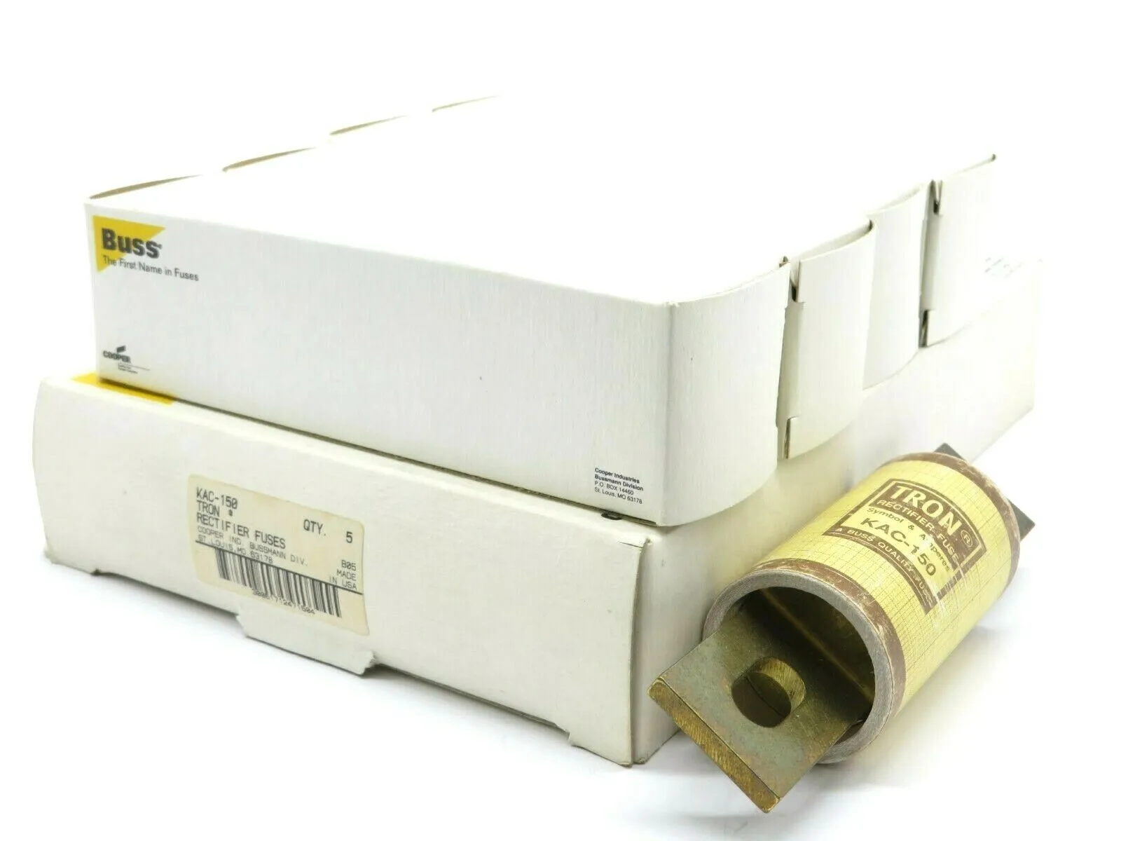5 NEW BUSSMANN TRON KAC-150 RECTIFIER FUSE KAC150