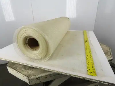 White Semi-Ridgid HDPE Plastic Mesh Screen 45" x 50'