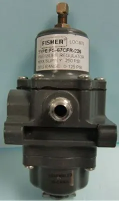 QTY. 1. FISHER LOC 870 TYPE: FS-67CFR-226 PRESSURE...