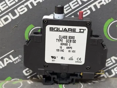 Lot of 7 Square D 9080GCB150 Circuit Protector / Breaker 15A 125VAC 1 Pole New NIB