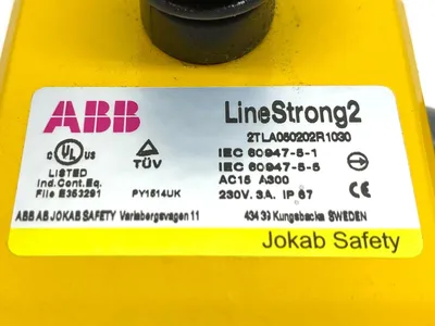 2TLA050202R1030 | ABB  LineStrong2 Grab Wire Switch w/ E-Stop - Used