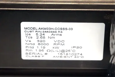 NEW KOLLMORGEN AKM33H-CCSSS-03 SERVO MOTOR AKM33HCCSSS03