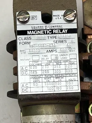 New | in-Stock SQUARE D 9055AO125R Miscellaneous Equipment (Electrical & Power) Ohio US | Surplus Asset Holdings #1208926