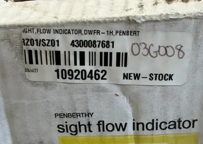 NEW EMERSON PENBERTHY SFIN DWF LIGHT FLOW INDICATOR SFINDWF
