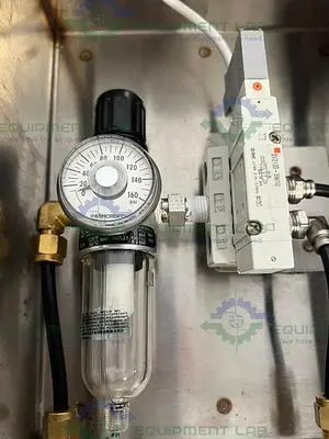 USED SENTRY MODEL 3975 MPC-3 CONTROLLER W/ SMC SV2100-5W1U & NORGREN 150PSI FILTER