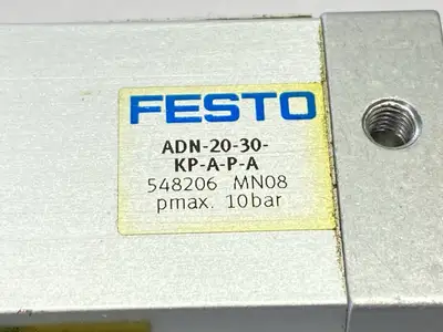 USED FESTO COMPACT PNEUMATIC CYLINDER 20MM BORE 30MM STROKE