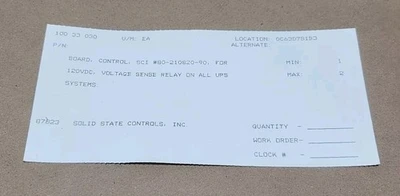 USED Solid State Controls 80-209130-90