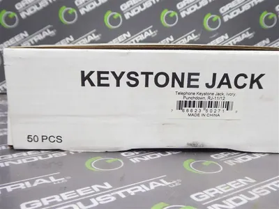 Box of 50 Intellinet RJ-11/12 Ivory Punchdown Telephone Keystone Jacks New NIB