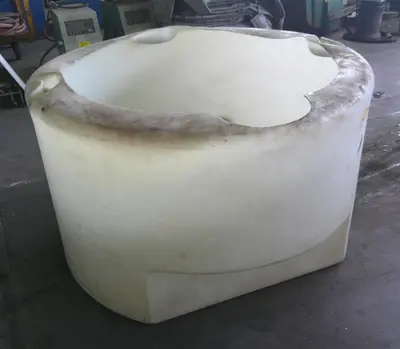 SPC9127  Tank 400 gallon vertical tank, poly, flat