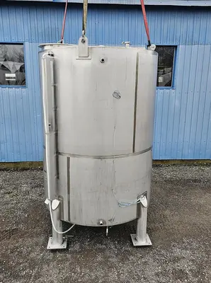 Used ADI Laval 2100 Gallon Tank, 304 Stainless Steel