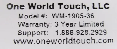 NEW ONE WORLD TOUCH WM-1905-36 MONITOR WM190536
