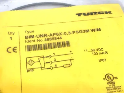 New | in-Stock Turck BIM-UNR-AP6X-0,3-PSG3M W/M, 4685844 Sensors Michigan US | Maverick Industrial Sales #1441709