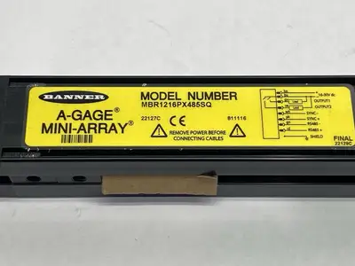 MBR1216PX485SQ | Banner  Mini-Array Light Curtain Receiver 811116 - New Other