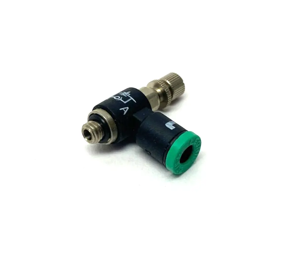 USED PARKER MINIATURE FLOW-CONTROL FITTING 10-32 THREAD 5/32" TUBE