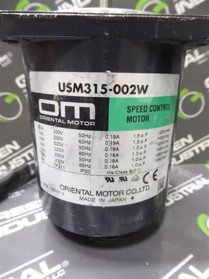 Oriental Motor USM315-002W Speed Control Motor Used