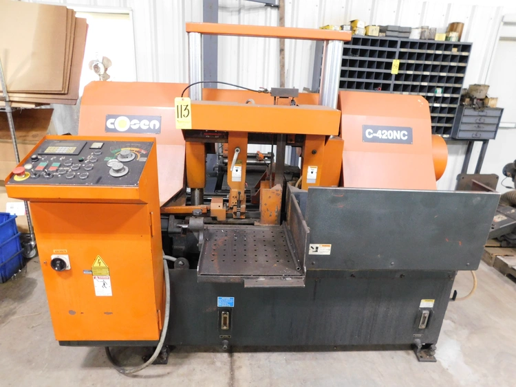 Used _UNKNOWN_ _UNKNOWN_ Horizontal Dual Column Band Saws Indiana US | Thompson Auctioneers #1322563
