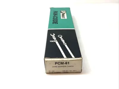 New | in-Stock Panduit Pan-Code Wire Marker Cards BOX OF 21 CARDS Blank Label Michigan US | Maverick Industrial Sales #1392498