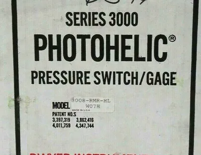 NEW SEALED DWYER 3008-RMR-HL PRESSURE SWITCH SER.3000 3008RMRHL