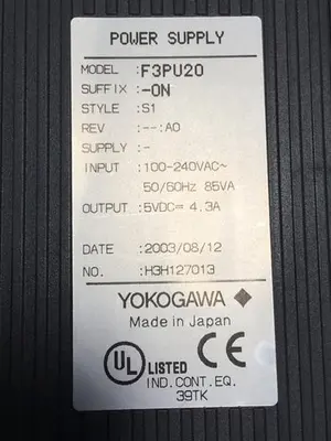 USED YOKOGAWA F3PU20