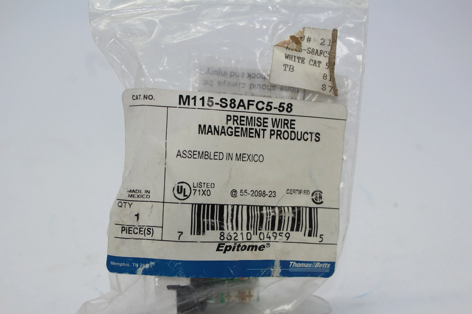 New | in-Stock Thomas & Betts M115-S8AFC5-58 Misc Electrical & Power Parts California US | Davliegogo LLC #1732304