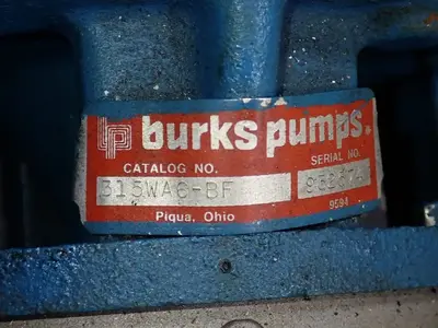USED BURKS PUMPS 315WA6BF