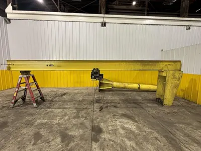 500 LB X 16' X 12' FREE STANDING JIB CRANE: STOCK #22902
