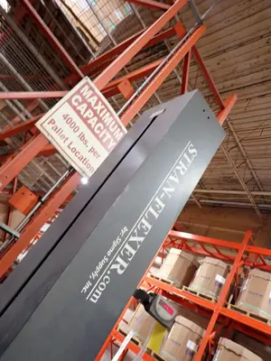 4,000 LBS X 50" X 50" X 98" H STRAN-FLEXER SCALE PACKAGE PALLET SHRINK WRAPPER: YOBRO #24286