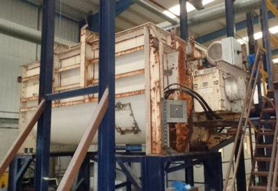 10,000 L S/S Solitech S/S U Trough Mixer 45 kW