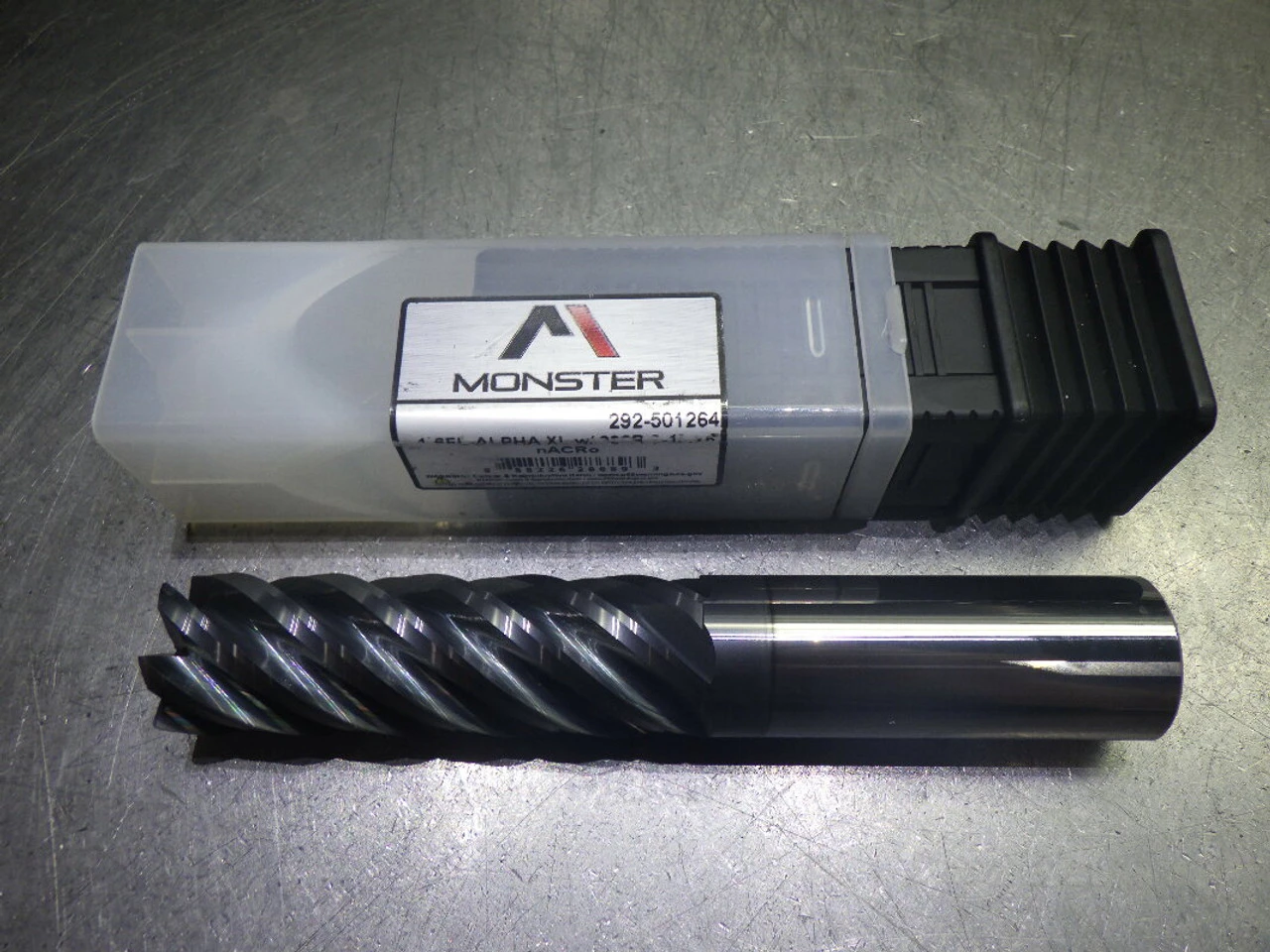 Monster 1" 6 Flute Carbide CR XL Endmill 1" Shank .03" R 292-501264 (LOC698B)