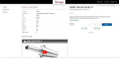 Used SYIC CAT50 Tool Holders | MachineStation #947910