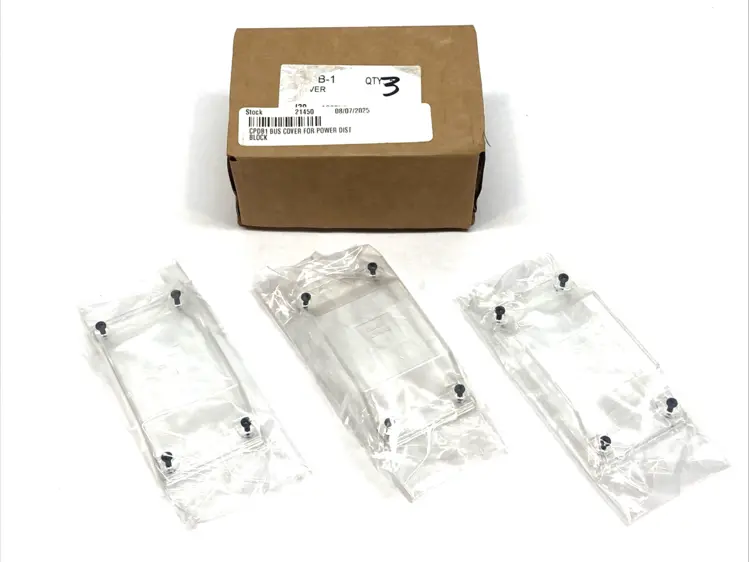 New | in-Stock Bussmann Plastic Clear Cover for Power Distribution Block LOT OF 3 Electrical Boxes Michigan US | Maverick Industrial Sales #1391138