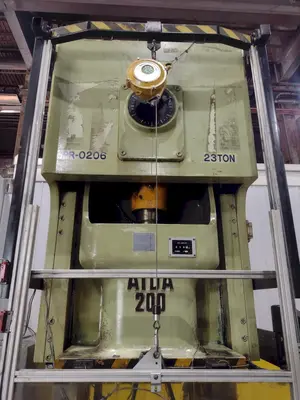 220 TON AIDA MODEL #NCI-200(2) GAP FRAME PRESS, 12.59" STROKE: STOCK #22210
