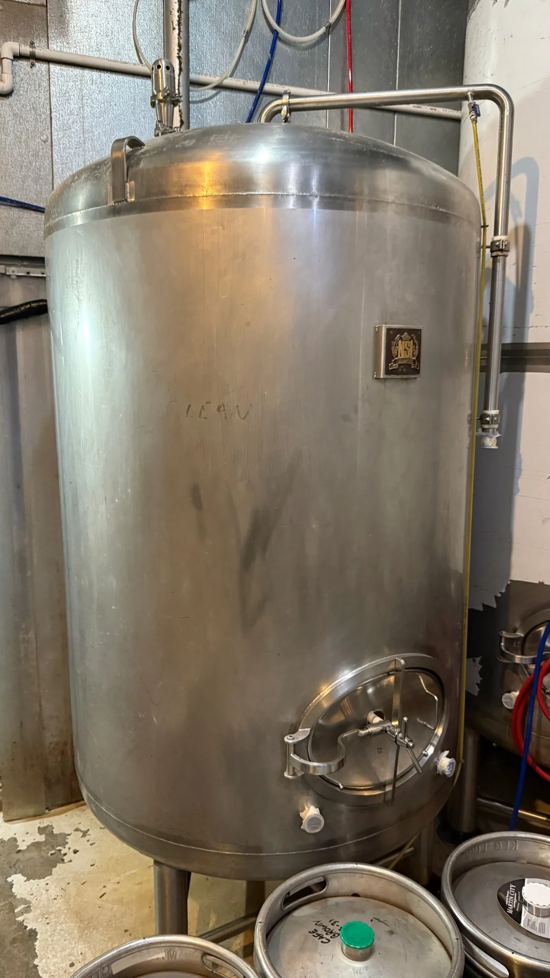 NSI 15 BBL (465 Gallon) Non-Jacketed Serving Tank